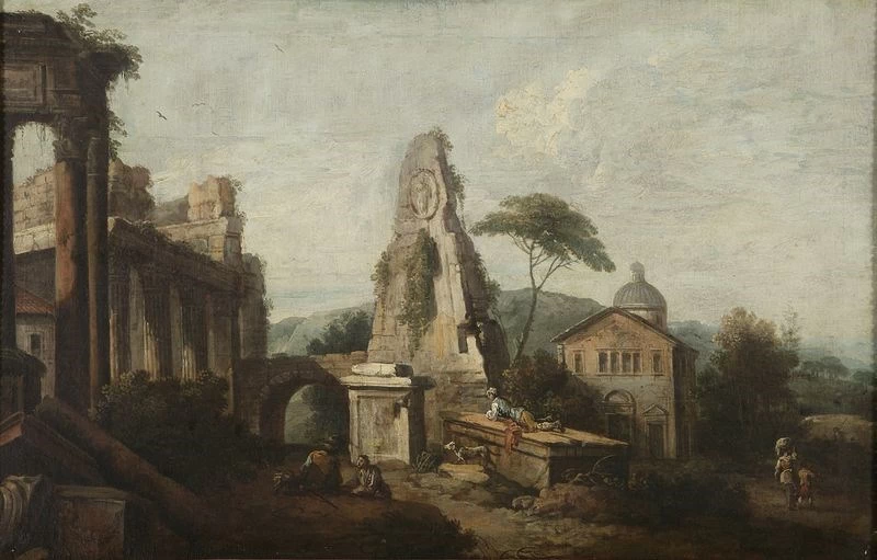 Rovina con piramide - Museo delle belle arti di Nancy